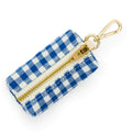 Lake Blue Gingham Waste Bag Holder