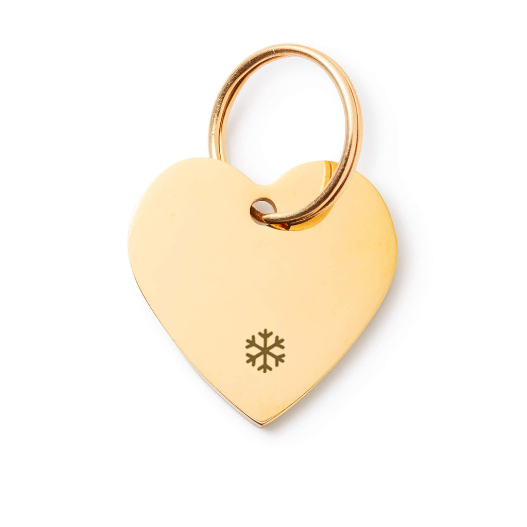 Heart Pet ID Tag: Snowflake Icon