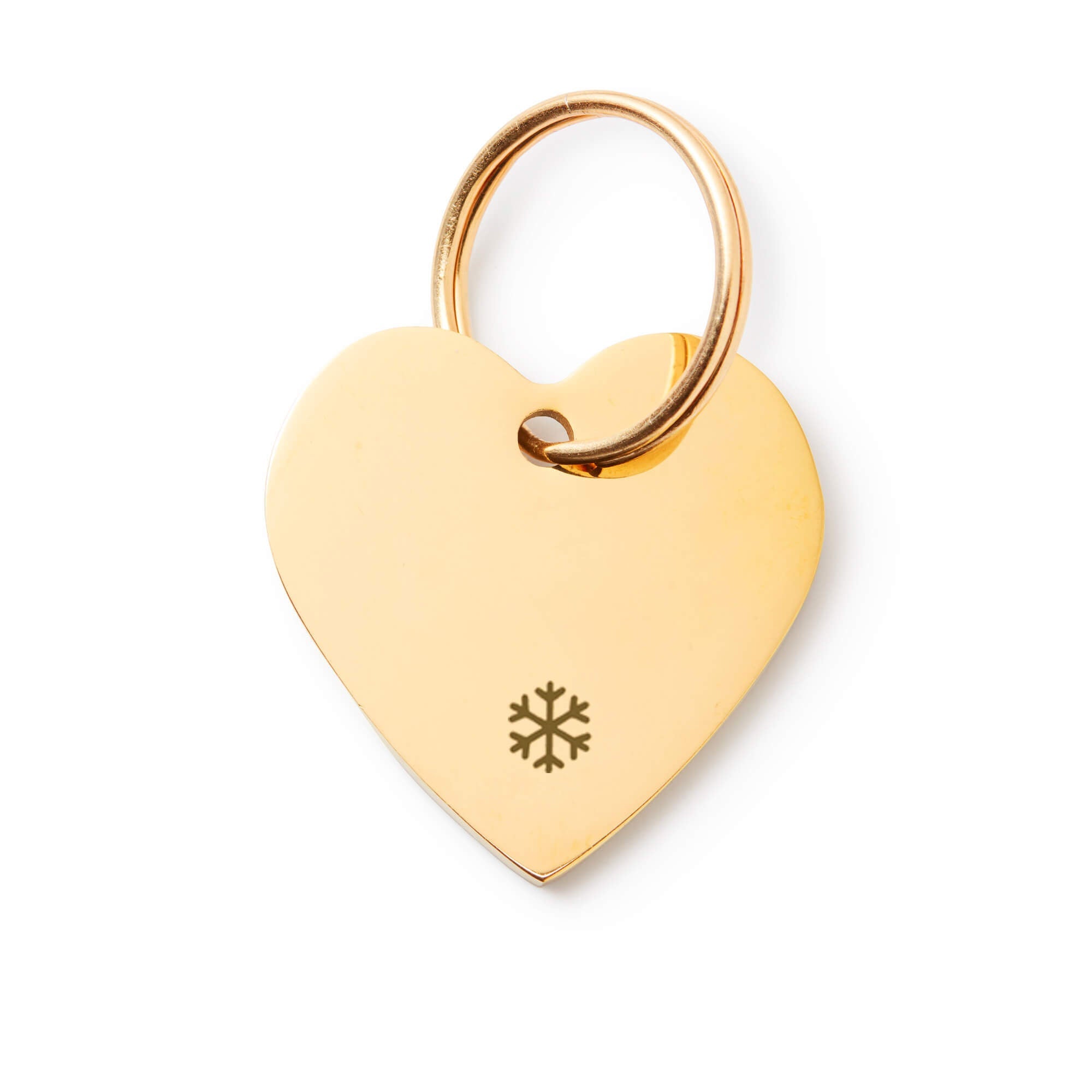 Heart Pet ID Tag: Snowflake Icon