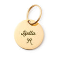 Circle Pet ID Tag: Bow Icon