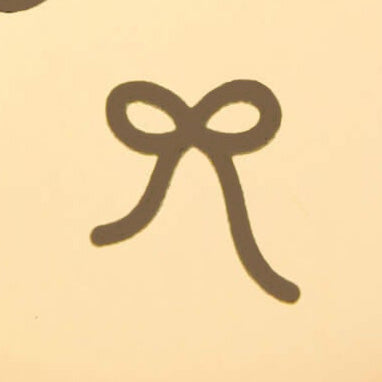 Circle Pet ID Tag: Bow Icon