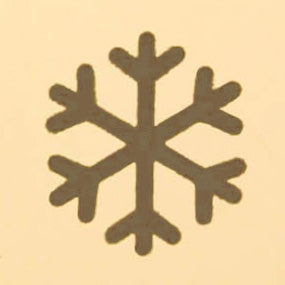 Circle Pet ID Tag: Snowflake Icon