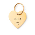 Heart Pet ID Tag: Bow Icon