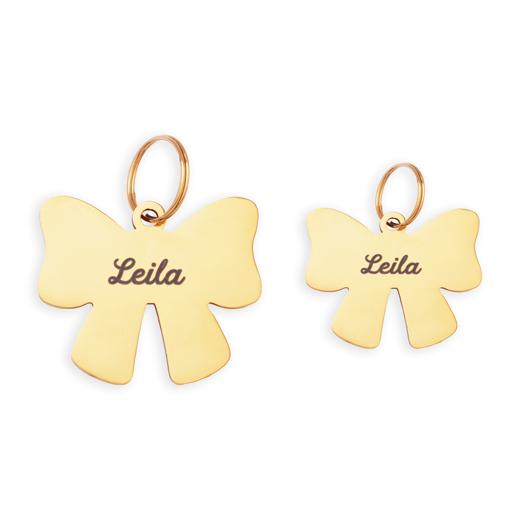 Lady Bow Pet ID Tag